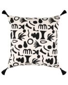 Housse de coussin Minimal noir/blanc  - 45x45 cm