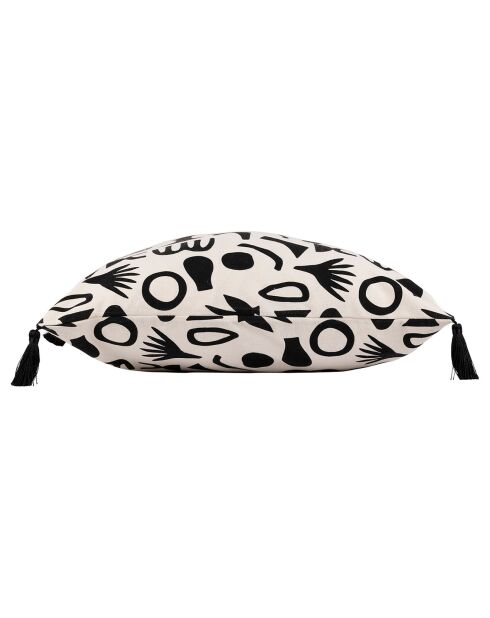 Housse de coussin Minimal noir/blanc  - 45x45 cm