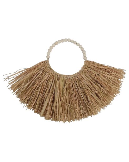 Décoration murale Blue sand naturel/blanc  - 40x20 cm