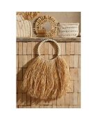 Décoration murale Blue sand naturel/blanc  - 40x20 cm