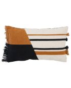 Housse de coussin Courba terra/noir  - 50x30 cm