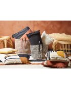 Housse de coussin Courba terra/noir  - 50x30 cm