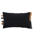 Housse de coussin Courba terra/noir  - 50x30 cm