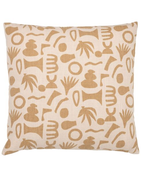 Housse de coussin Minimal ecru/beige - 45x45 cm
