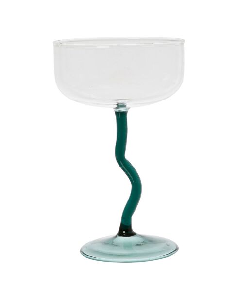 Verre à pied cocktail Dilacia emeraude  - 42.5cl