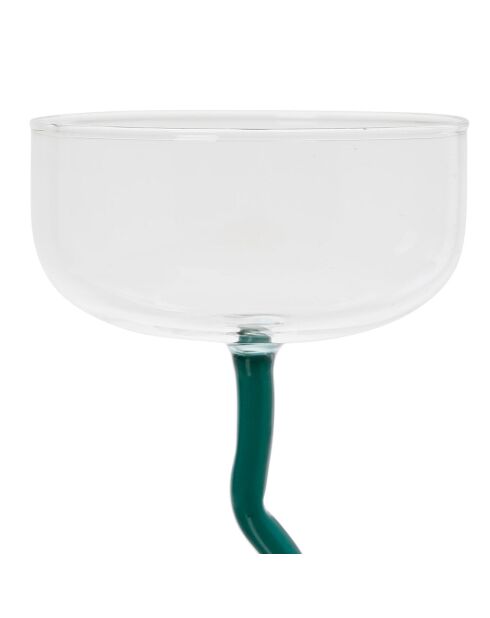 Verre à pied cocktail Dilacia emeraude  - 42.5cl