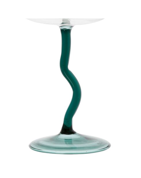 Verre à pied cocktail Dilacia emeraude  - 42.5cl