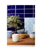 2 Mugs Porcelaine Funny bleu/parme - 37cl