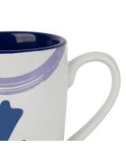 2 Mugs Porcelaine Funny bleu/parme - 37cl