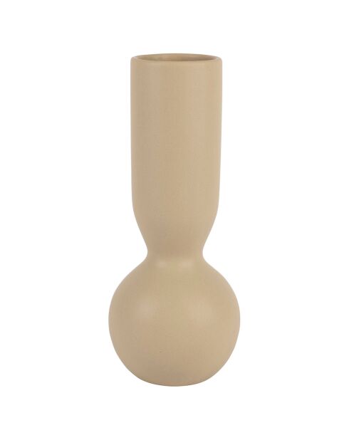 Vase en grès Organic beige  - D.10.5x26 cm