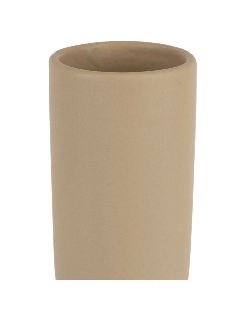 Vase en grès Organic beige  - D.10.5x26 cm