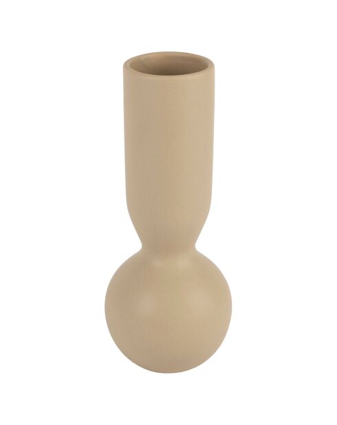 Vase en grès Organic beige  - D.10.5x26 cm