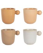 4 Tasses à cafe Klosen naturel  - 10cl