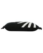 Housse de coussin Arty folk noir/crème  - 50x30 cm