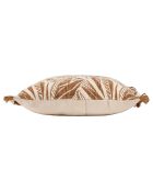 Housse de coussin Maderia ecru/camel  - 45x45 cm