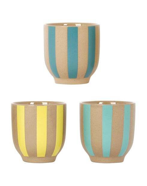 3 Gobelets Medi summer menthe/jaune - 12cl