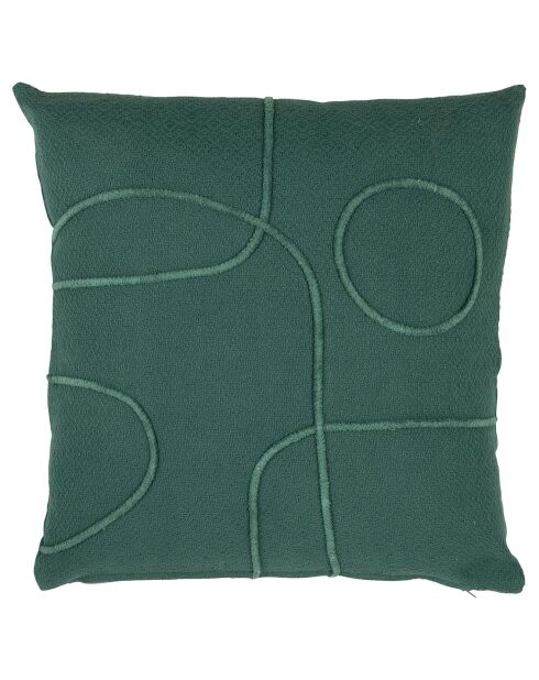 Housse de coussin Arty emeraude  - 45x45 cm