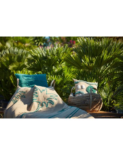 Housse de coussin Arty emeraude  - 45x45 cm