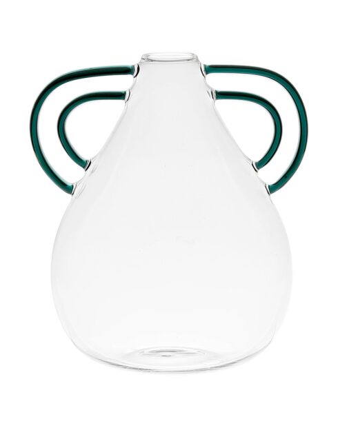 Vase Belle vie emeraude - 13x11.5x15.5 cm