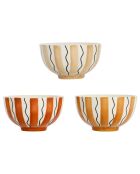 3 Bols Maderia terracotta  - 32.5cl