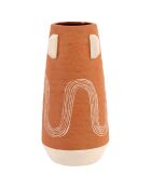 Vase Maderia terracotta/sable - D.10x20 cm
