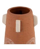 Vase Maderia terracotta/sable - D.10x20 cm