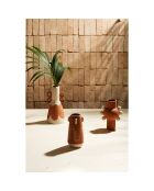 Vase Maderia terracotta/sable - D.10x20 cm