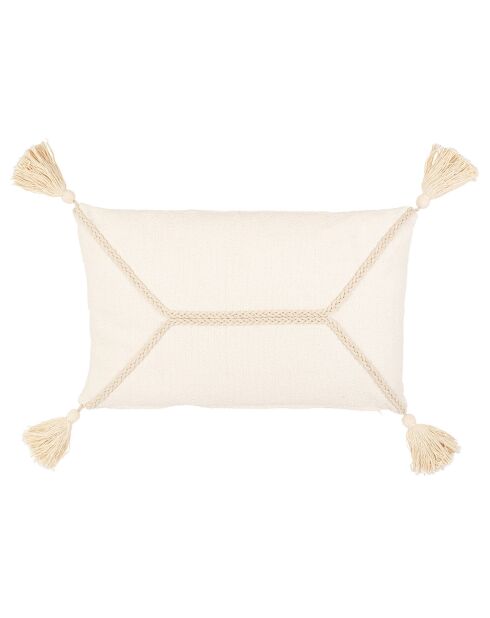 Housse de coussin Organic ecru  - 50x30 cm