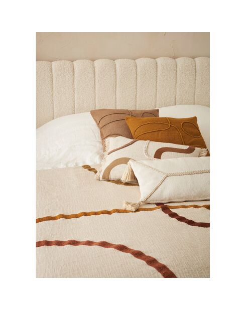 Housse de coussin Organic ecru  - 50x30 cm