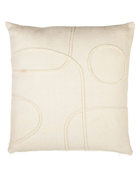 Housse de coussin Arty blanche  - 45x45 cm