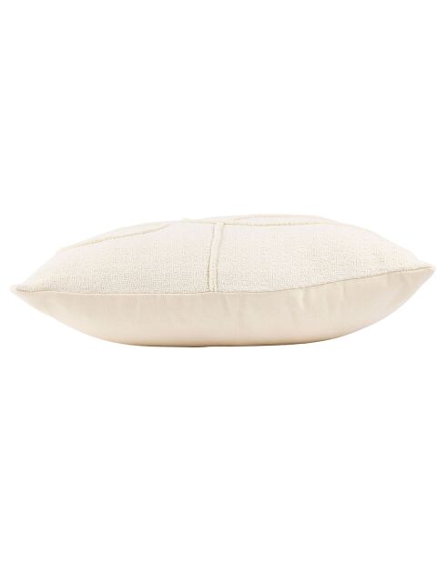 Housse de coussin Arty blanche  - 45x45 cm