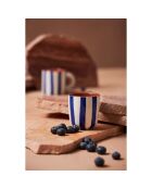 6 Gobelets Alaria blanc/indigo - 10cl