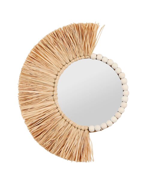 Miroir Blue sand naturel/blanc  - 33x42 cm