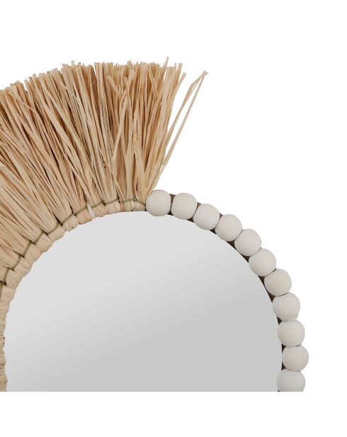 Miroir Blue sand naturel/blanc  - 33x42 cm