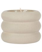 Bougie senteur Sunset - 1 mèche 40h beige  - 250g