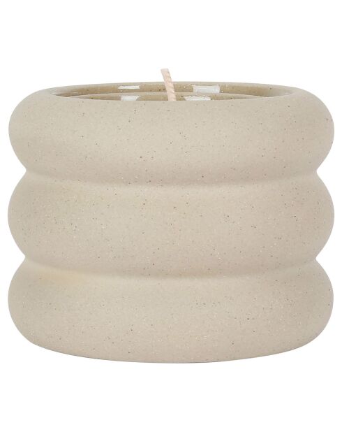 Bougie senteur Sunset - 1 mèche 40h beige  - 250g