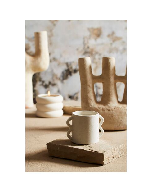 Vela aromática Solor, 1 mecha, 40 h, color beige, 250 g