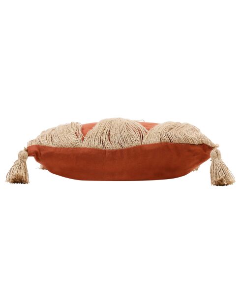 Housse de coussin Eterra terracotta  - 45x45 cm