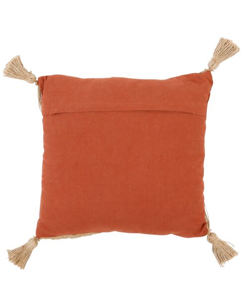 Housse de coussin Eterra terracotta  - 45x45 cm