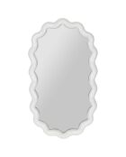 Miroir Funky blanc  - 27.5x49 cm
