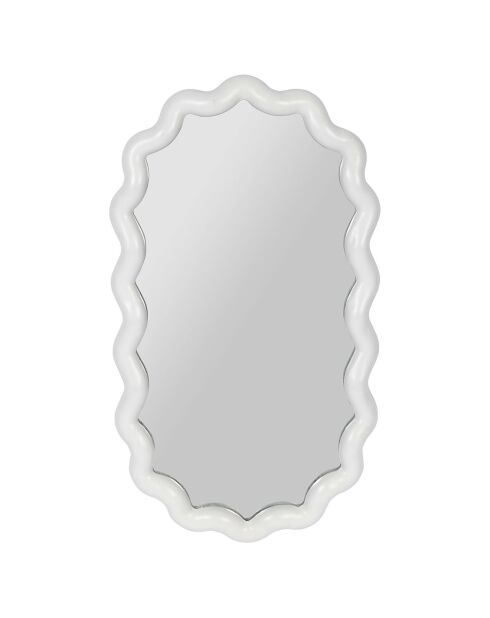 Miroir Funky blanc  - 27.5x49 cm