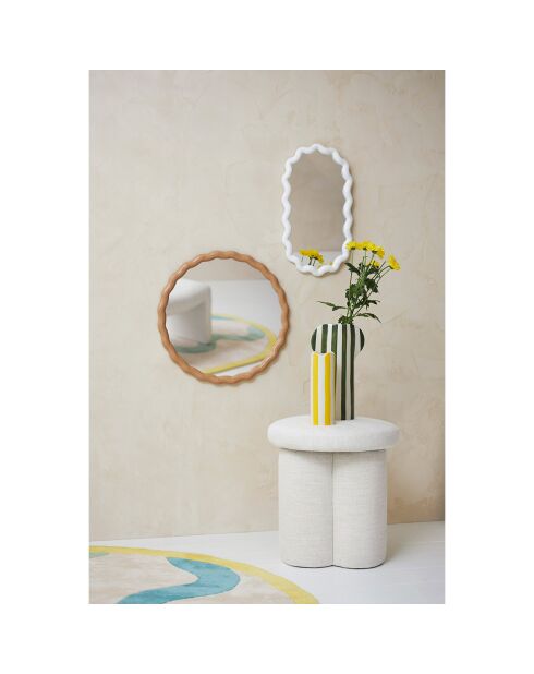 Miroir Funky blanc  - 27.5x49 cm