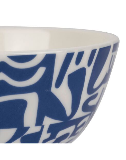 4 Bols Porcelaine Funny bleu/parme - 30cl