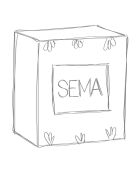 Tisaniere avec filtre Cannele ecru  - 19x12.5x14 cm