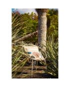 Housse de coussin Blue sand ecru  - 45x45 cm
