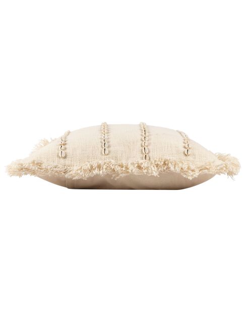 Housse de coussin Blue sand ecru  - 45x45 cm