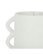 Bougie senteur flora - 1 mèche 40h blanc cassé  - 250g
