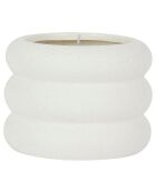Bougie senteur citrus - 1 mèche 40h blanc cassé  - 250g