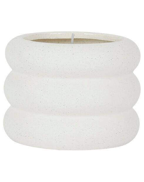 Bougie senteur citrus - 1 mèche 40h blanc cassé  - 250g