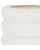 Bougie senteur citrus - 1 mèche 40h blanc cassé  - 250g